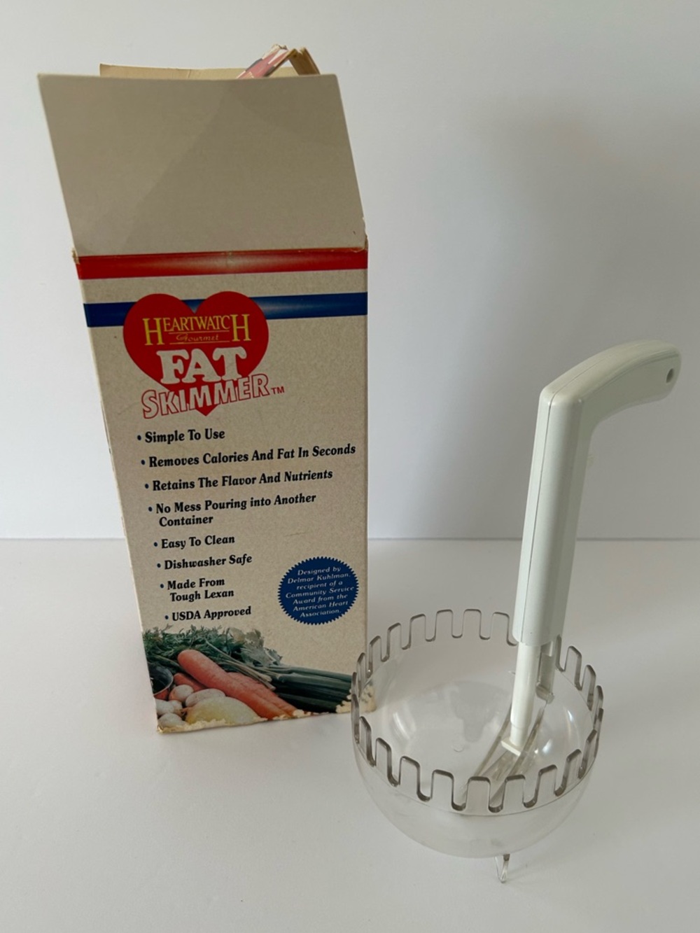 Vintage HeartWatch Gourmet Fat Skimmer for Gravy, Soups, Stews, and Sauces - Picture 4 of 16
